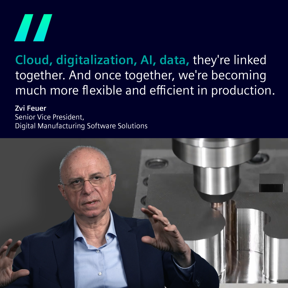 Minh họa về tương lai sản xuất kỹ thuật số với AI, điện toán đám mây và Metaverse công nghiệp