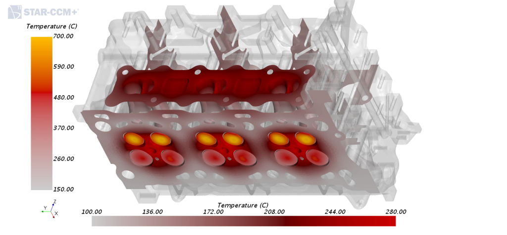 Dự đoán và phân tích phân bố nhiệt trên động cơ truyền động bằng mô phỏng.