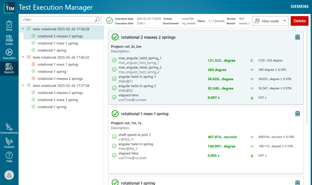 Quản lý kiểm thử tự động giúp đảm bảo chất lượng mô hình Simcenter Amesim trong từng phiên bản cập nhật
