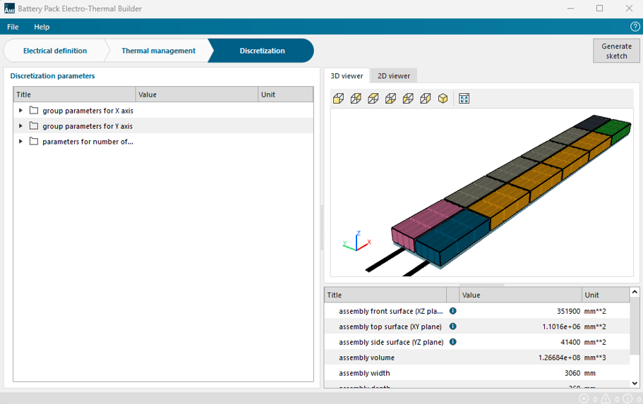 Trợ lý thiết kế pack pin hỗ trợ kỹ sư tạo lập mô hình của cả hệ pin và làm mát từ A đến Z