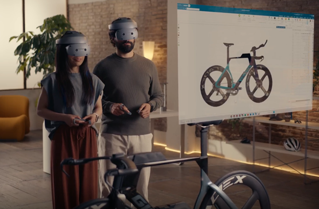 Người dùng có thể tương tác với song sinh số thông qua nhiều màn hình ảo