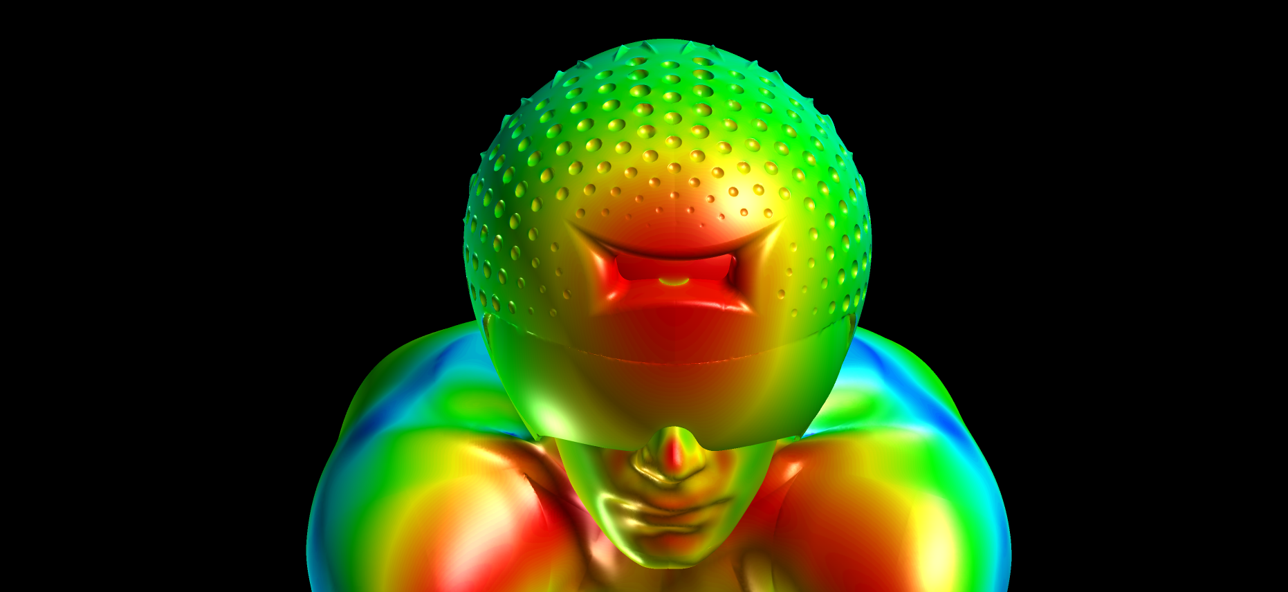 Mô phỏng luồng khí và nhiệt độ trong thiết kế mũ bảo hiểm xe đạp