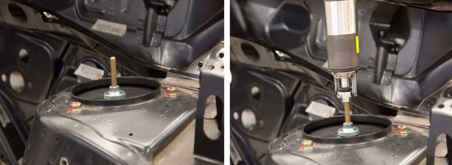 Thiết lập kích thích kết cấu Simcenter Qsources Thumper Shaker – Tối ưu hiệu suất và tính an toàn cho kiểm thử động lực học.