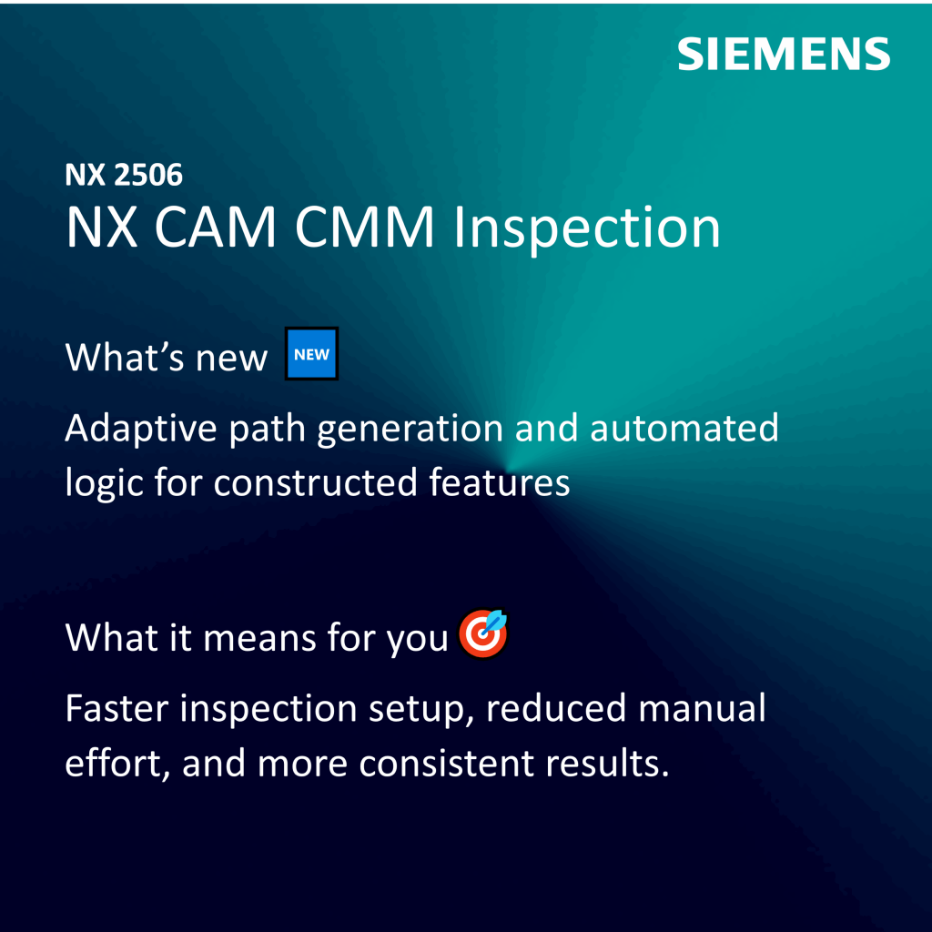 Mô-đun lập trình kiểm tra CMM mới trong NX CAM giúp tự động hóa quá trình đo kiểm