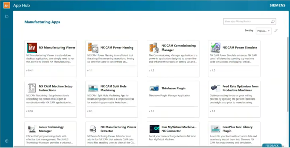 App Hub – Cổng ứng dụng mở rộng cho người dùng NX CAM