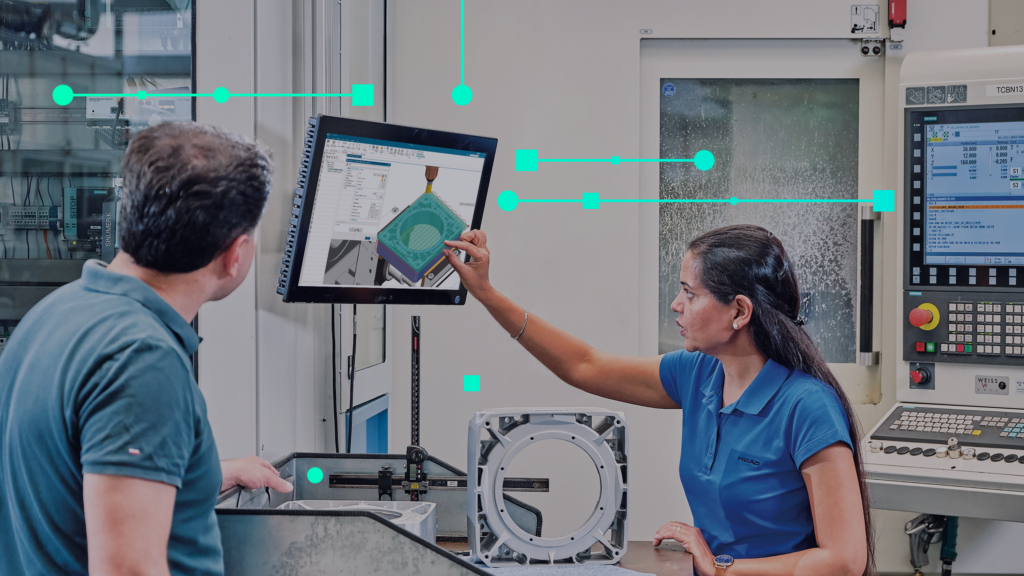 Quy trình số hóa CAD/CAM trên nền tảng đám mây cho ngành cơ khí chế tạo của Siemens tại Hannover Messe.