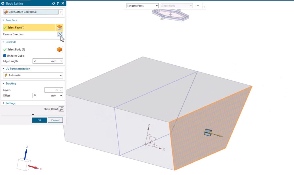 Thiết kế cấu trúc lưới body Unit Surface Conformal với Siemens NX